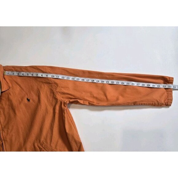 VTG Polo Country Ralph Lauren Mens Sz XL Jacket Windbreaker Orange W Green Logo - Picture 3 of 11